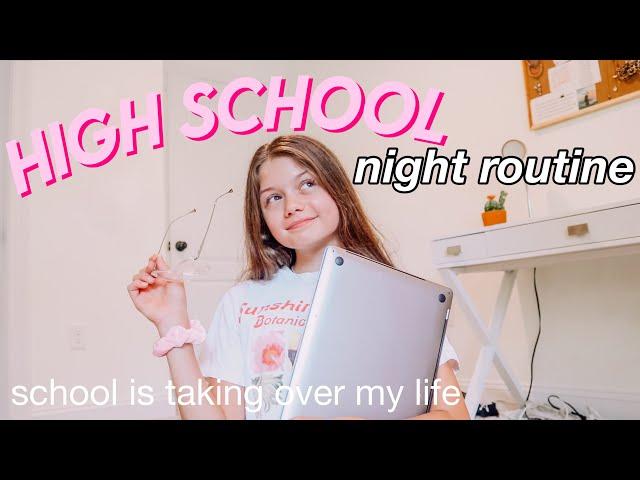 my REAL online school night routine 2020 (highschool)