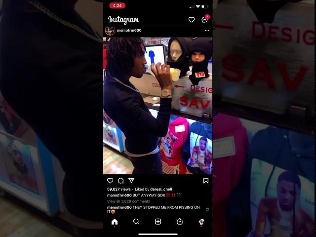 Memo600 Spits on NBA YoungBoy jacket