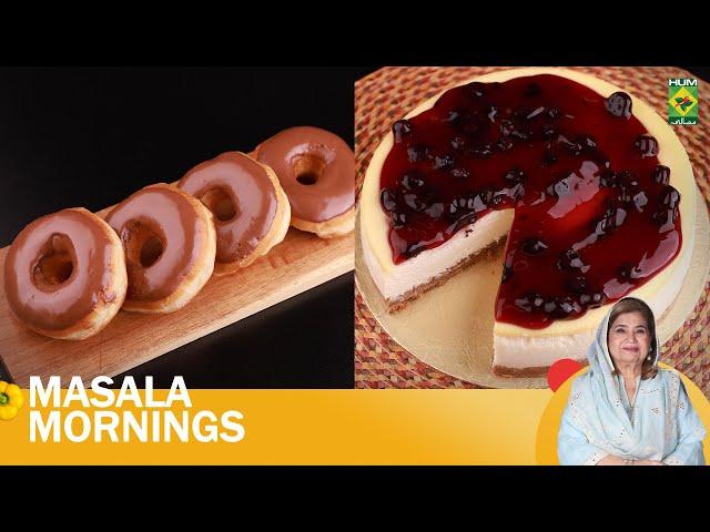 New York Blueberry Cheesecake & Choco Doughnuts  | Masala Morning | Shireen Anwar | 01-10-24