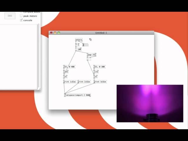 Controlling DMX lamps with Pure Data through Arduino (pt. 2)
