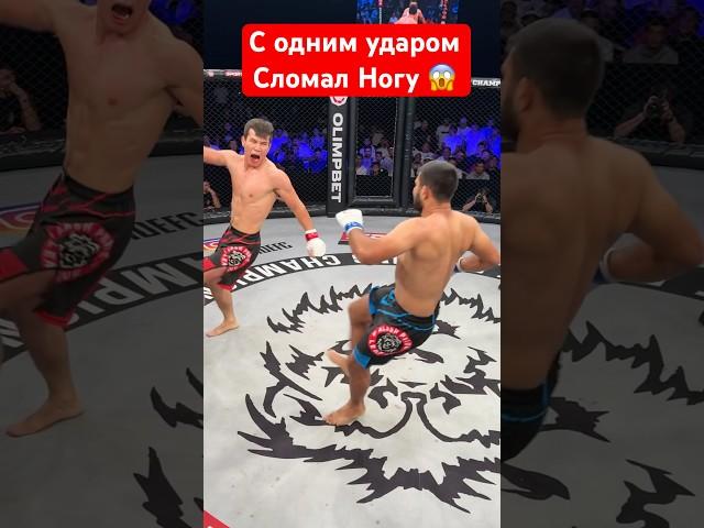 С одного удара сломал ногу жесть просто ужас #бой #боец #бокс #бои #мма #ufc #нокаут #юфс #sports