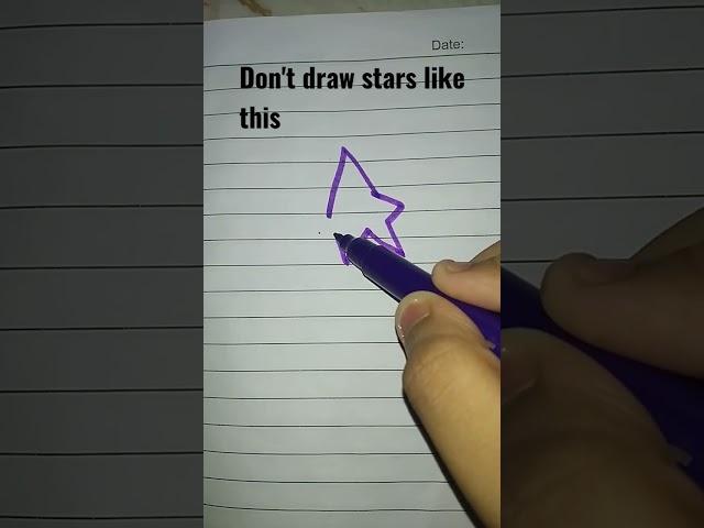 learn how to draw the advanced stars in a perfect way for more subscribe #shorts