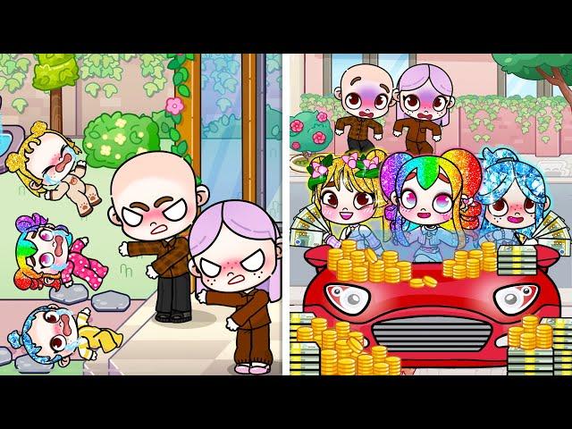 Bad Parents Sell My Diamond Hair For Money | Sad Story | Avatar World | Pazu Games