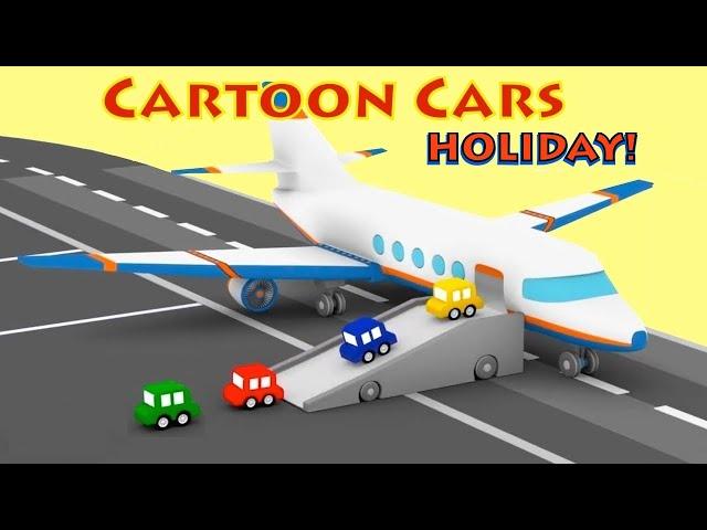 CARS HOLIDAY! - Cartoon Cars - Cartoons for Kids! - Airplanes for kids