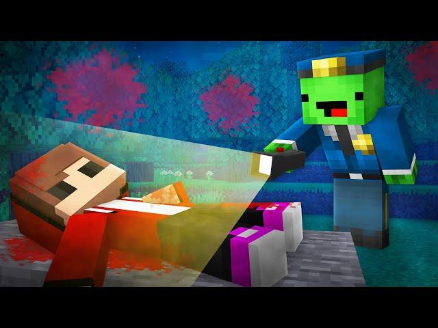 Mikey Policeman Investigates JJ MURDER in Minecraft ! - Maizen