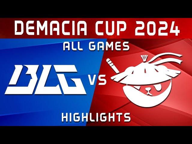 BLG vs AL ALL GAMES Highlights | Demacia Cup 2024 | Bilibili Gaming vs Anyone's Legend by Onivia