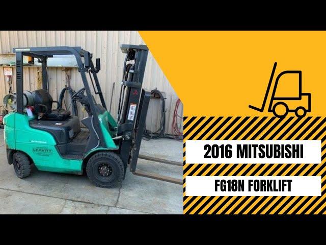 Used Forklift for Sale | 2016 MITSUBISHI FG18N | Leavitt Machinery [USED EQUIPMENT]  888-726-8720