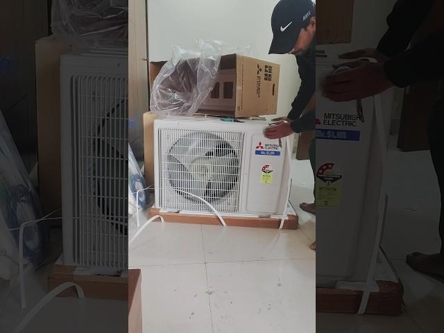 mitsubishi electric split AC unboxing #ac #shorts #short
