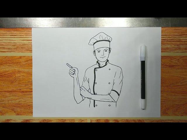 How to draw CHEF step by step