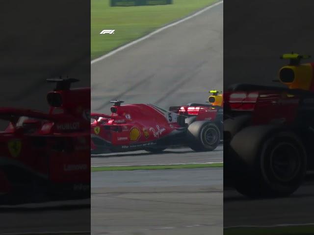 Two Cars, One Corner... Verstappen  Vettel