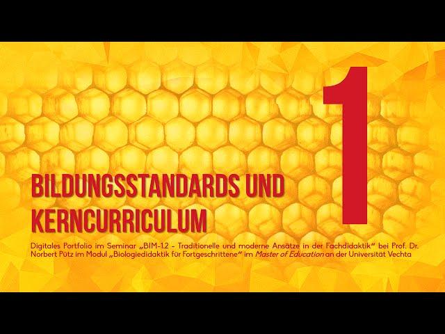 1. Kerncurriculum und Bildungsstandards