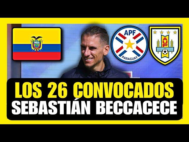 Los 26 mejores Convocados de ECUADOR que debe llevar Sebastián Beccacece