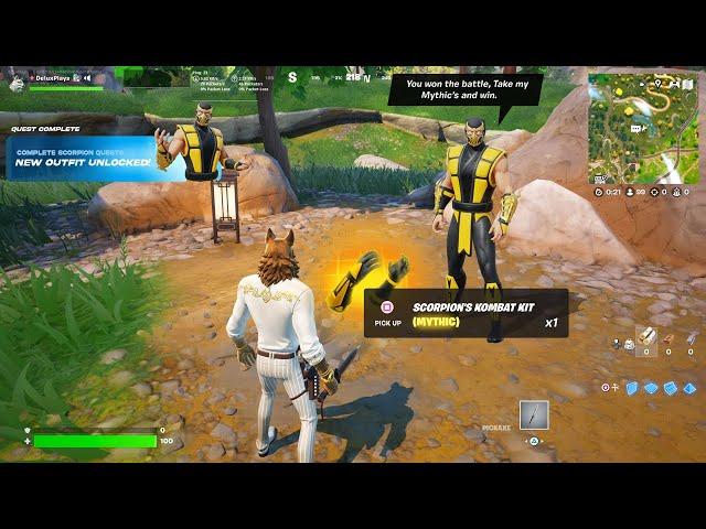 Fortnite's *NEW* SCORPION Kombat Kit MYTHIC! (New Update)