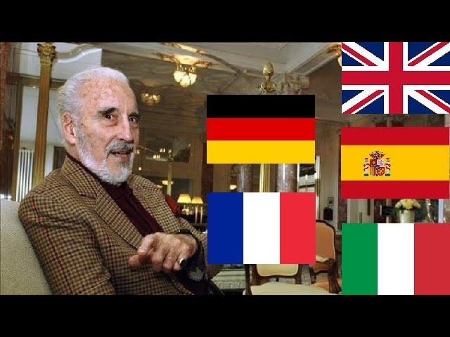 Christopher Lee Speaking 5 Languages