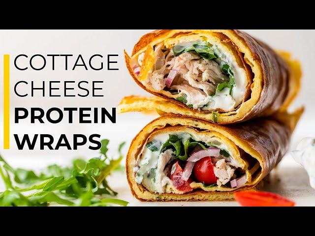 COTTAGE CHEESE FLAT BREAD  | high protein wrap recipe