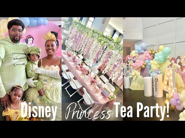 DIY DISNEY PRINCESS TEA PARTY! HAPPY 4th BIRTHDAY REAGAN!   