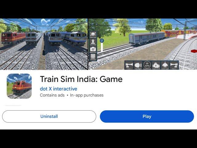 New Indian Train Game | New Indian Train simulator  Download | Train Sim Indian Game