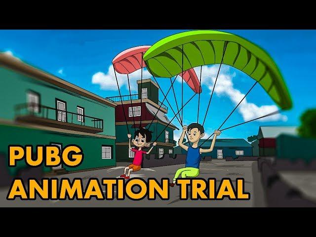 TRIAL PUBG ANIMATION || MY FIRST 2D ANIMATION || RIDER AMIT