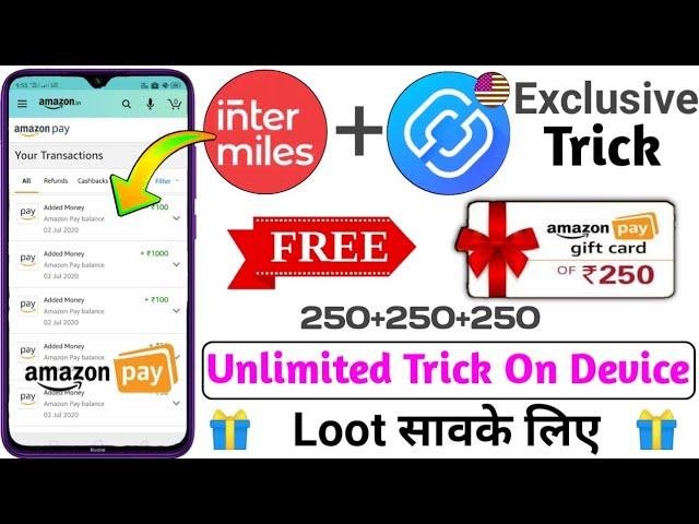 Intermiles unlimited Amazon Free Gift Card Trick, Intermiles Unlimited Refer Trick,Intermiles Redeem