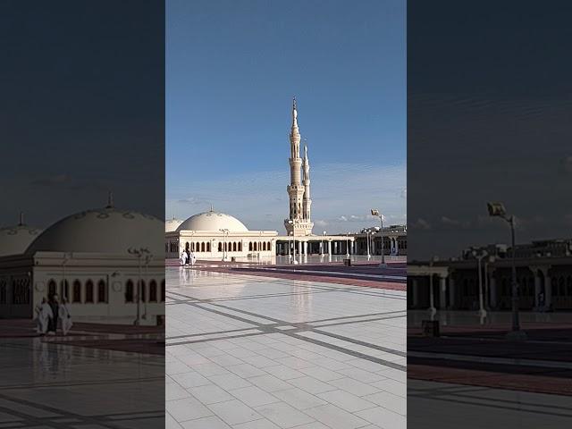 On the roof of the blessed Mosque of  The Prophet Muhammad (s.aw) Medinah
