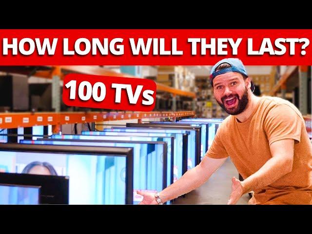 Our Biggest Test Yet: Longevity Testing of 100 TVs!