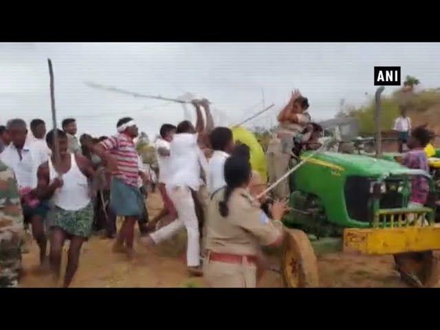 Watch: Officer assaulted by alleged TRS workers in Telangana