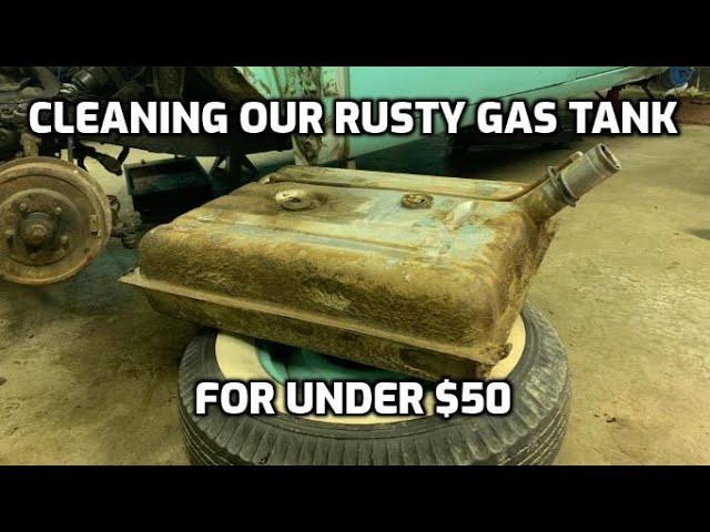 Cleaning Our Rusty Gas Tank with Vinegar, Baking Soda and CLR!