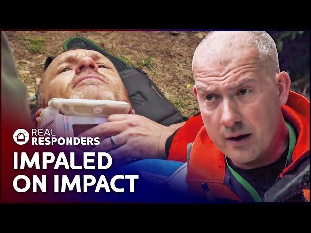 Impaled Patient Was Catapulted From His Bike  | Helicopter ER S1 E8 | Real Responders