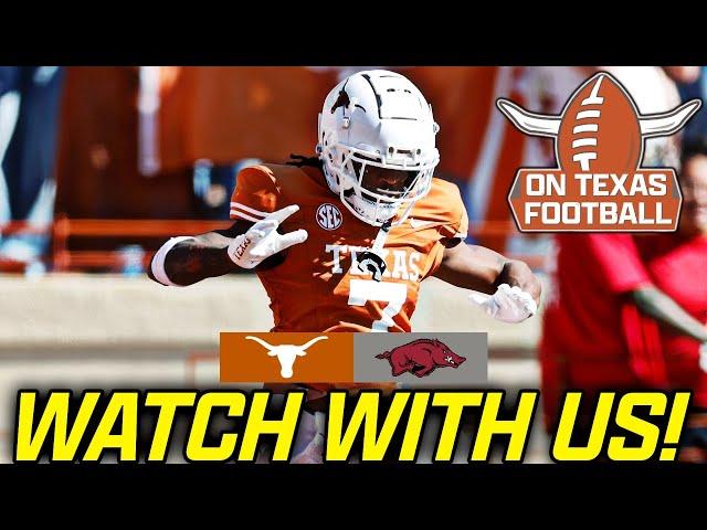 Watch With Us! | #3 Texas Longhorns at Arkansas Razorbacks | Quinn Ewers | SEC Football