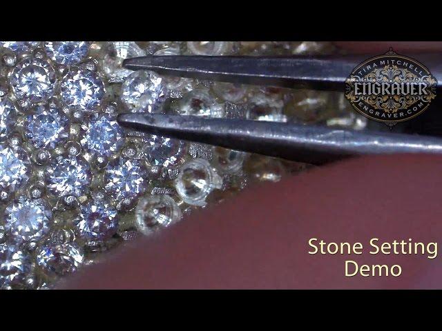 Engraver.com Stone Setting Demo with Leica S9i Microscope