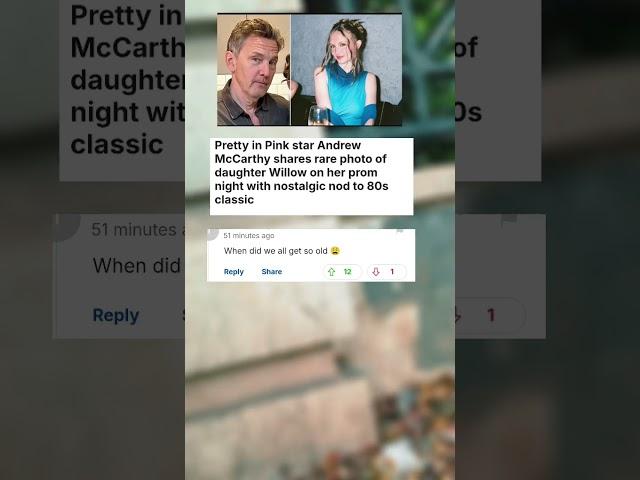 Pretty in Pink star Andrew McCarthy shares rare photo of daughter Willow on her prom...#celebrity