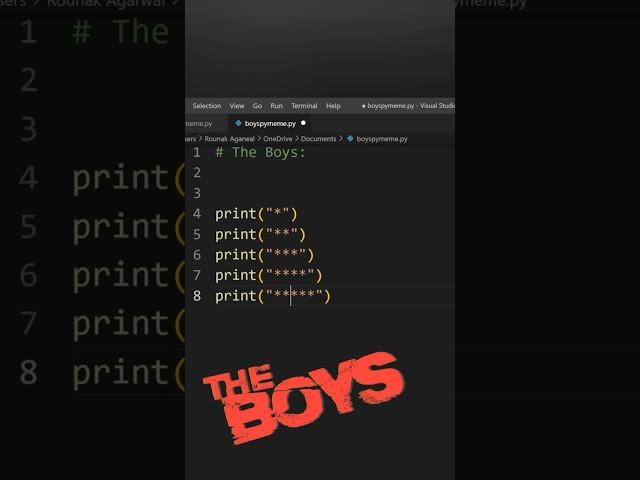 The boys vs girls coding  Python funny meme  #shorts #python #theboys