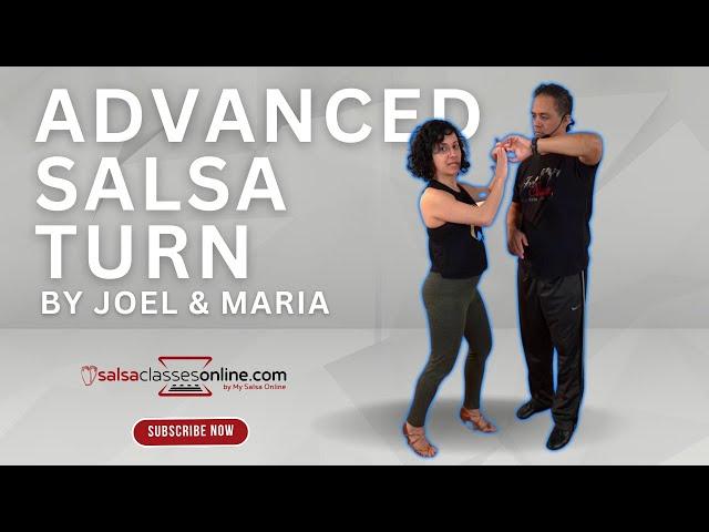 Advanced Salsa Partnerwork : Turn Combination | SalsaClassesOnline.com #salsa #salsadancing