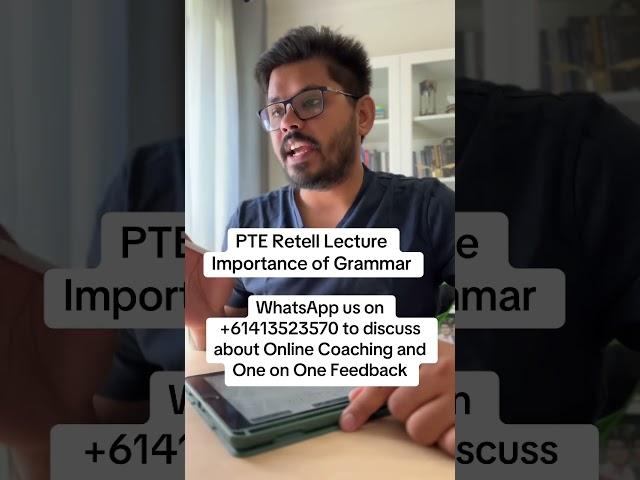 PTE Retell Lecture Importance of Grammar | M and MM PTE NAATI