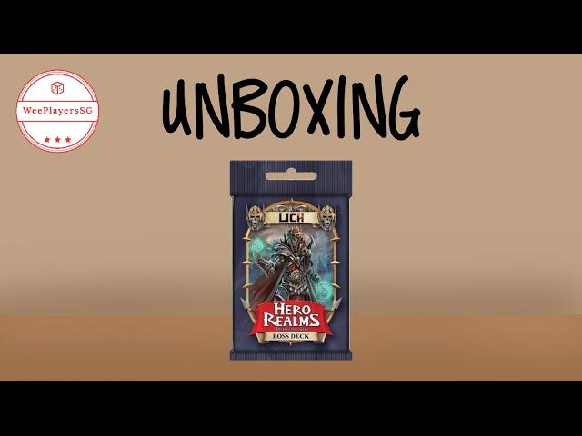 Hero Realms Boss Deck: Lich Detailed Unboxing [WeeUnbox]