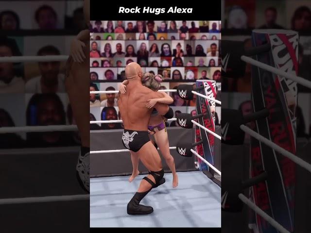 Heartwarming Hug with Alexa Bliss! ️ #Shorts #WWE #TheRock