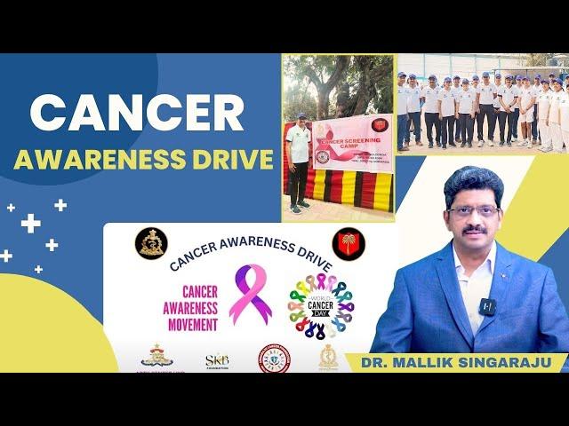 Cancer Awareness Movement conducted by SHO GOLCONDA & SINGARAJU CANCER FOUNDATION #cancerawareness