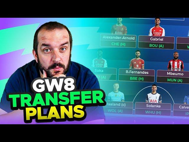 INITIAL TRANSFER PLANS FOR GAMEWEEK 8 | Fantasy Premier League Tips 2024/25