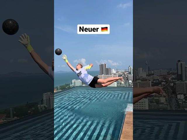 Different types of goalkeepers on vacation 