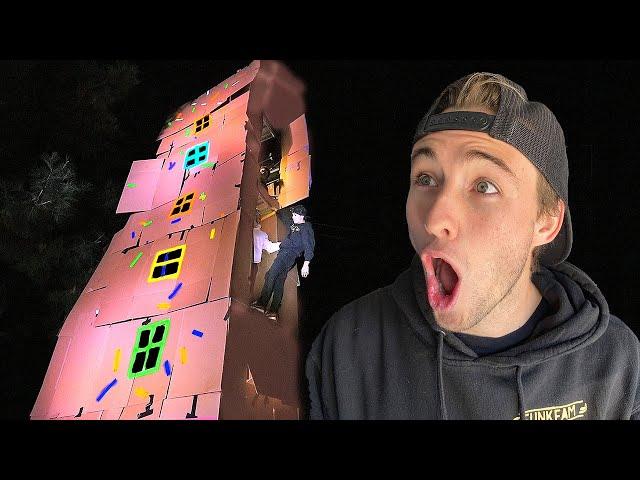 Last To Leave 7 STORY Box Fort Wins!