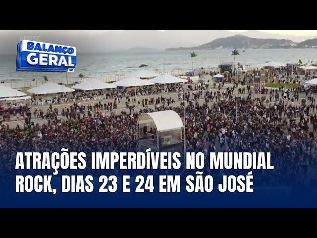 Mundial Rock 2024: festival de música e arte na Beira-Mar de São José