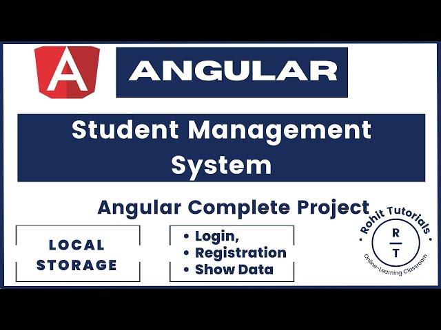 Student Management System Using Angular | Student Sign In & Signup | Angular Student Registration