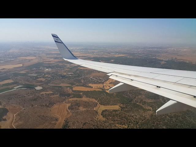 Landing at Tel Aviv Ben Gurion Airport. Great views of Tel Aviv and the airport