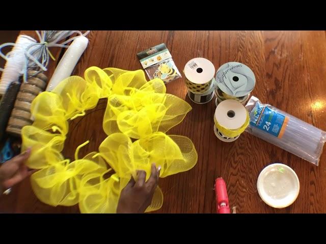 My #1 Pinterest Wreath   Bee Themed Wreath Tutorial