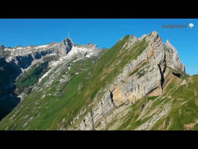 The Swiss Alps ️  •  Natural scenery  • Drone view •  Ultra HD • #Songwave ️