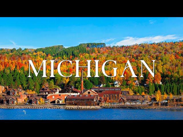 Michigan 4K Autumn Nature Relaxation Film - Relaxing Piano Music - Autumn Landscape