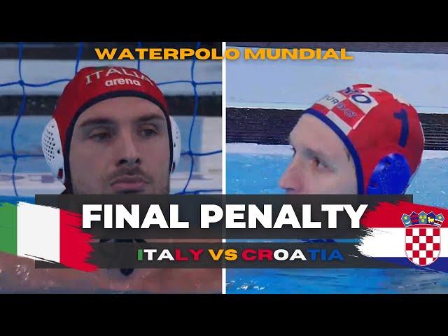 Waterpolo - Mundial Italy - Croatia Penalty shots