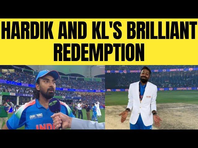 ICC Champions Trophy 2025: Hardik Pandya's 2nd redemption act, KL Rahul scripts his own glory