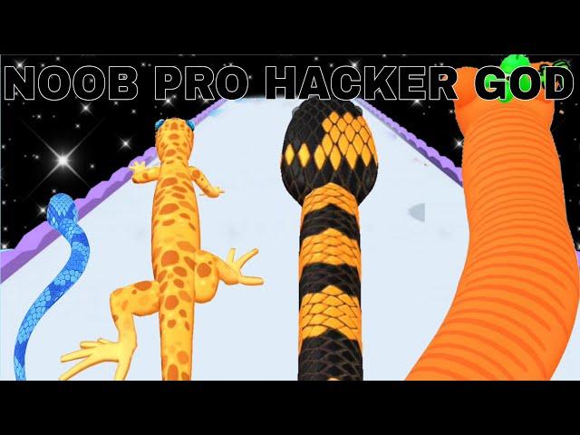 Snake Run Race :NOOB VS PRO VS HACKER VS GOD