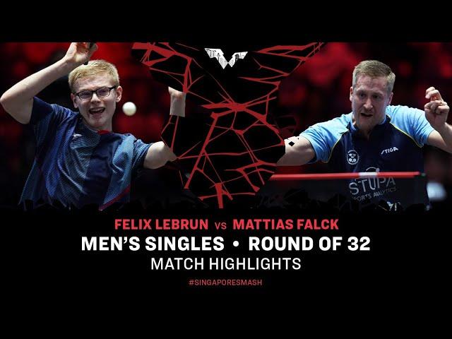 Felix Lebrun vs Mattias Falck | MS R32 | Singapore Smash 2024